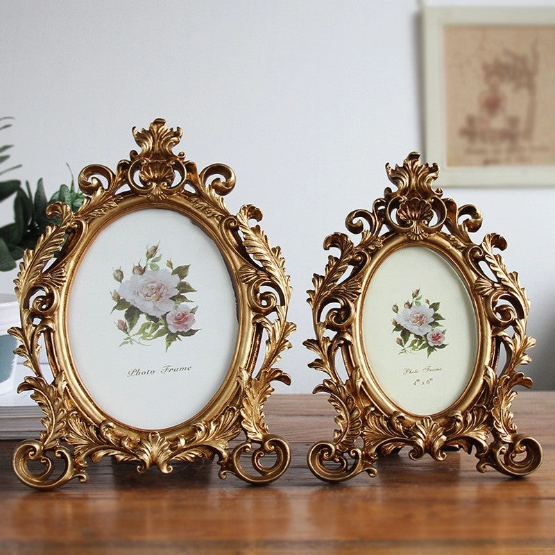 Baroque Crown Oval Photo Frame, 4" x 6"